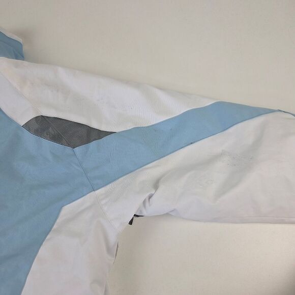 Women "Spyder" Powder Blue/white, Heavy Winter Snowboard Ski Full Zip Jacket 2XL - Picture 9 of 14